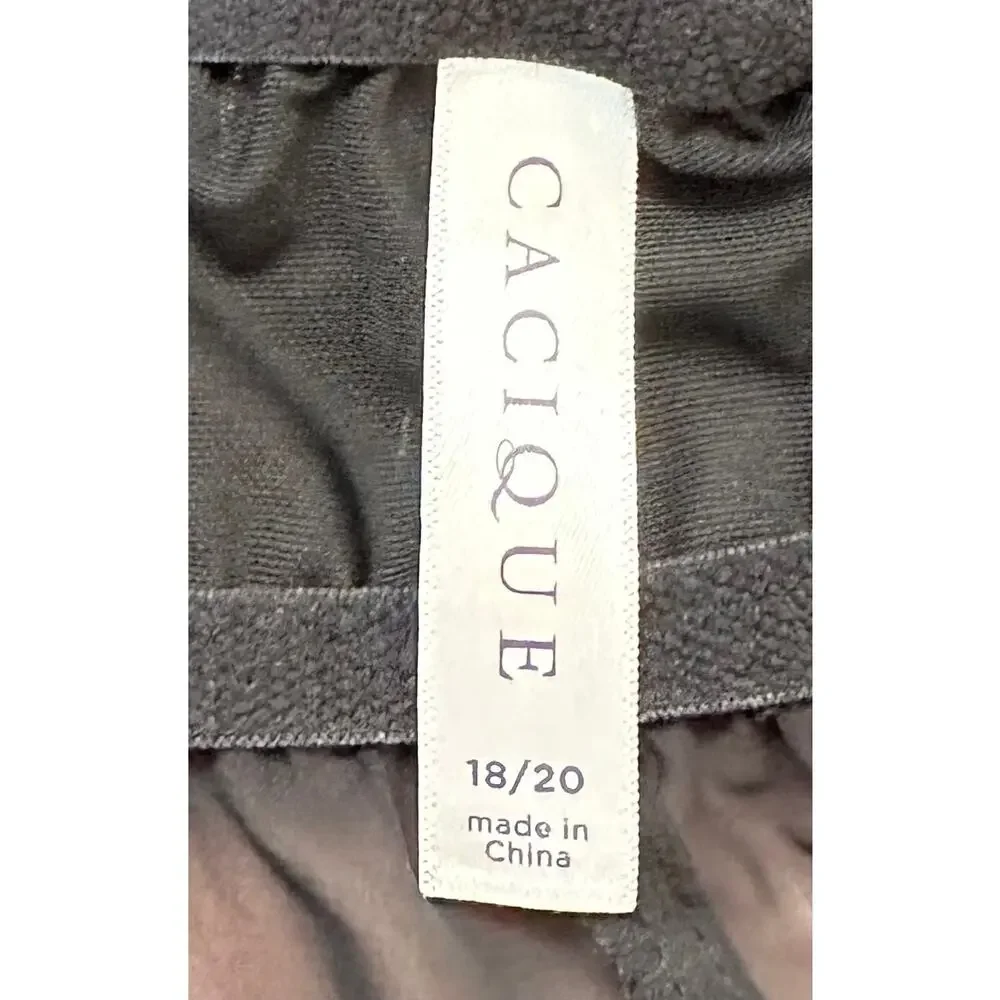 Cacique Lane Bryant Lace-Up Babydoll Lingerie Blue Black Plus Size 18/20